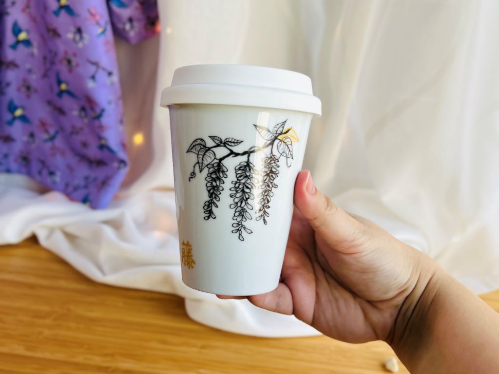 hrnek To Go "Vistárie" se zlatou 300 ml