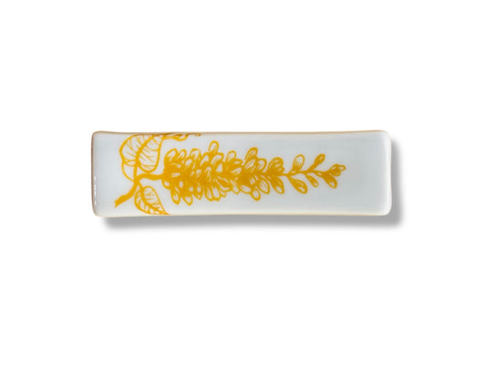 odkladač na hůlky "Vistárie" zlatá 6x1,5 cm