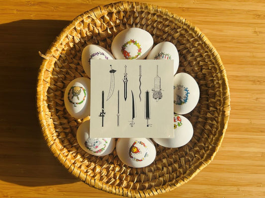 Dočasná tetovačka "Anime meče"