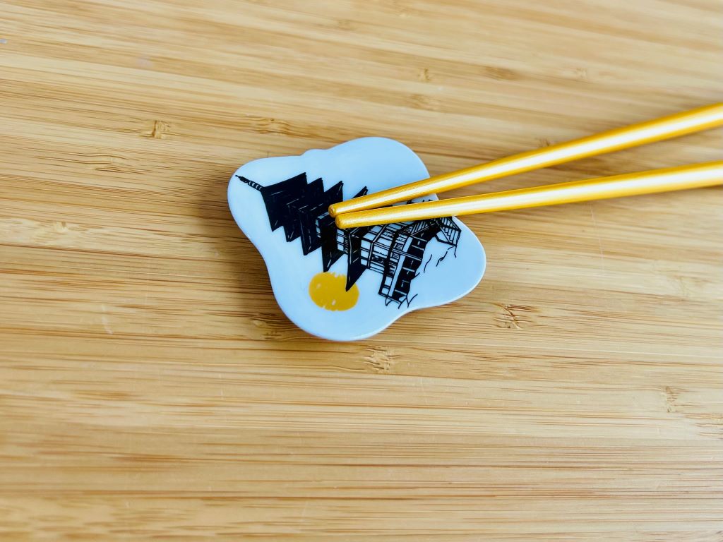 odkladač na hůlky čtvercový "Pagoda" 5,5x5,5 cm