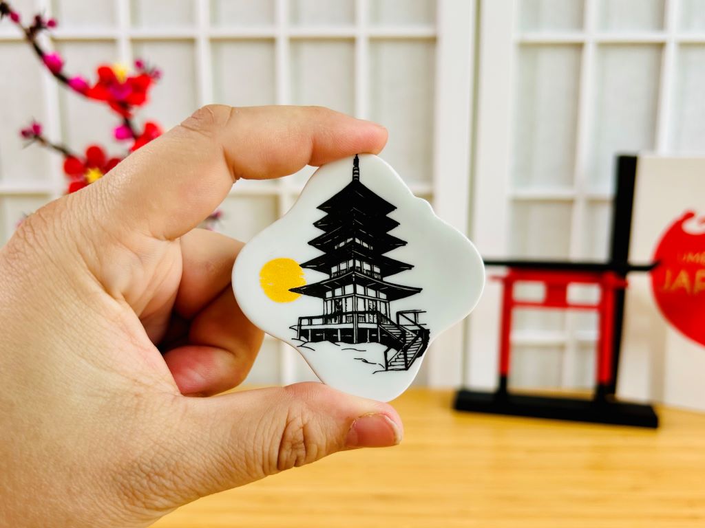 odkladač na hůlky čtvercový "Pagoda" 5,5x5,5 cm
