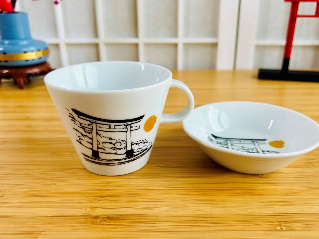 Čajová souprava "Architektura dávného Japonska"