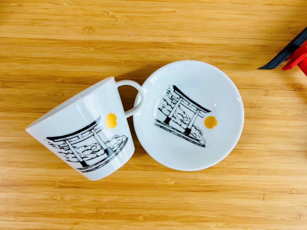 Čajová souprava "Architektura dávného Japonska"