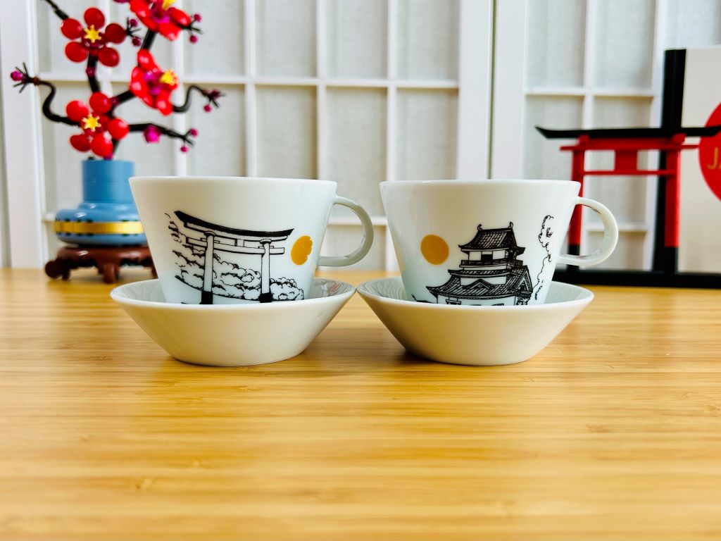 Čajová souprava "Architektura dávného Japonska"