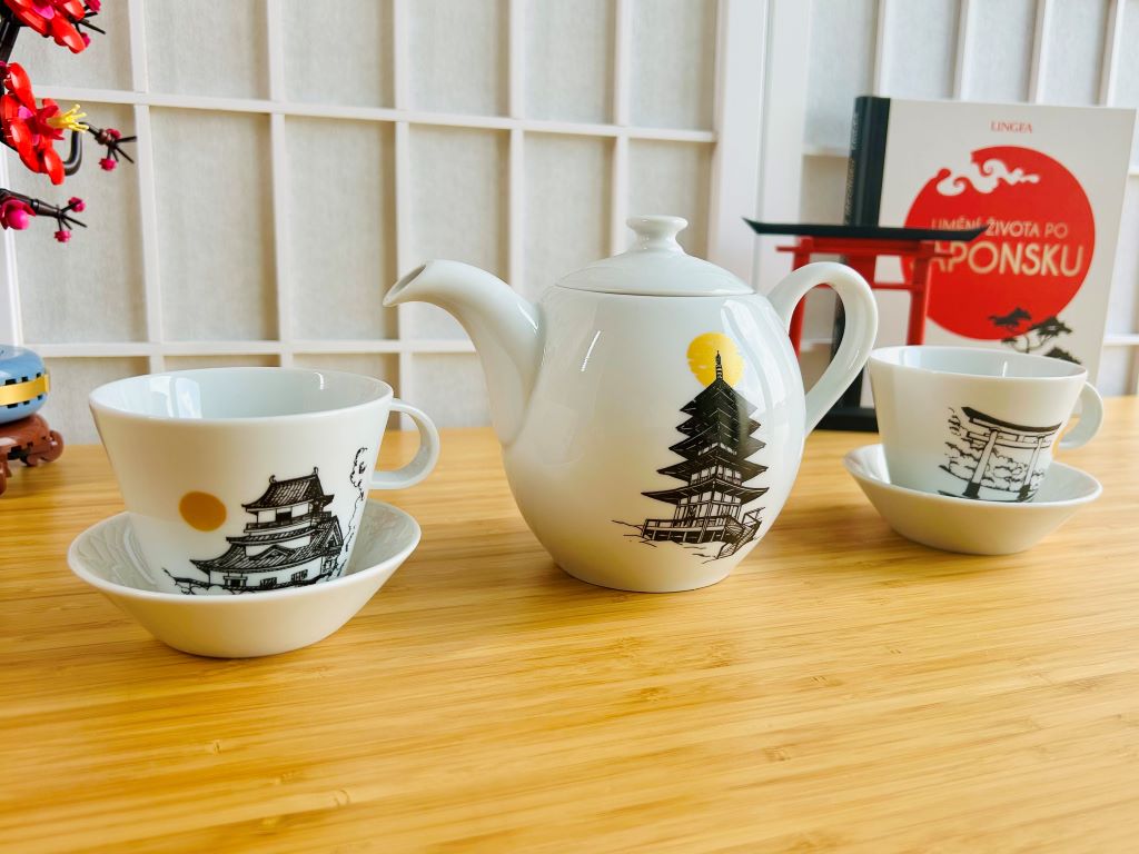 Čajová souprava "Architektura dávného Japonska"