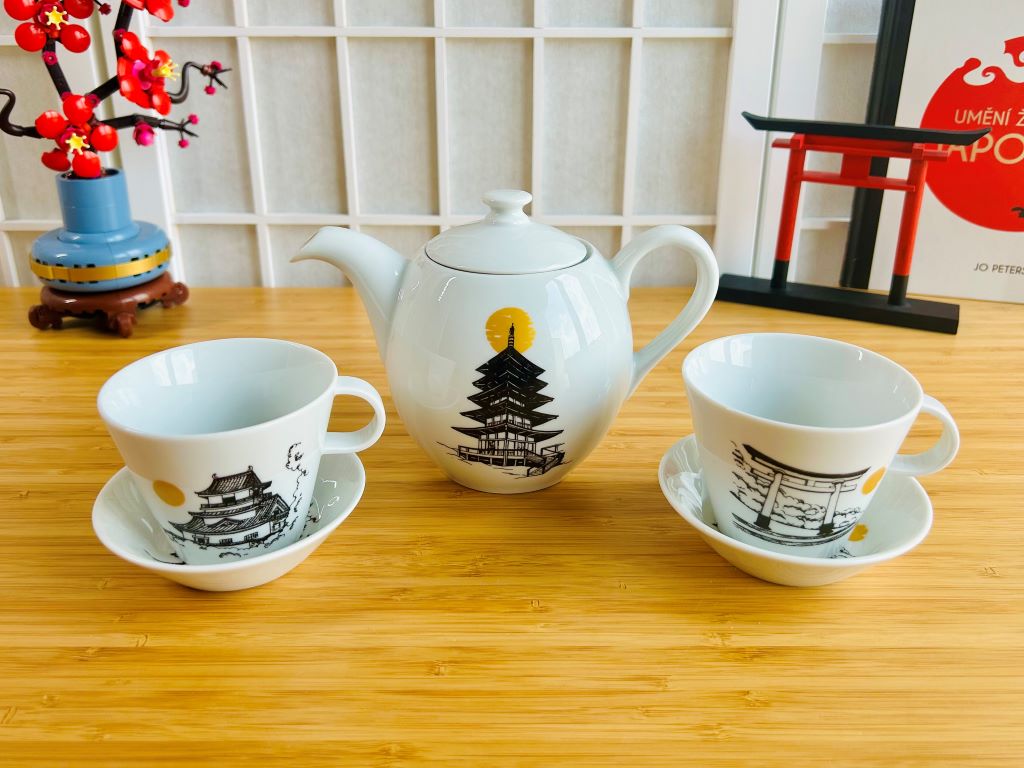 Čajová souprava "Architektura dávného Japonska"