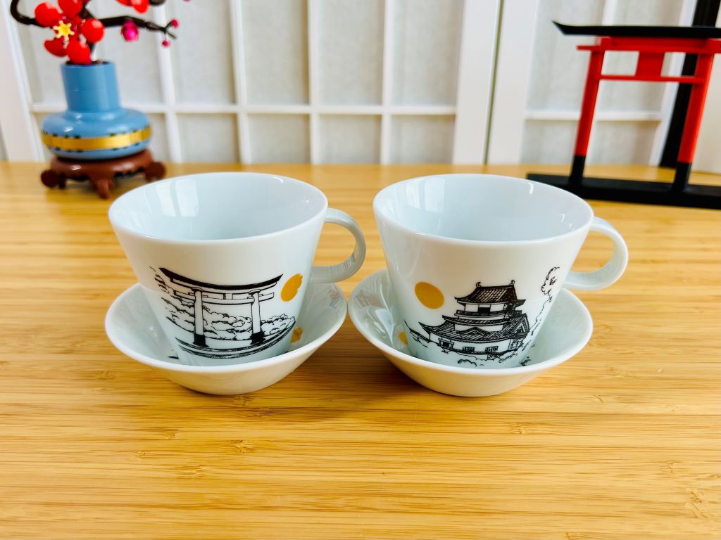 Čajová souprava "Architektura dávného Japonska"