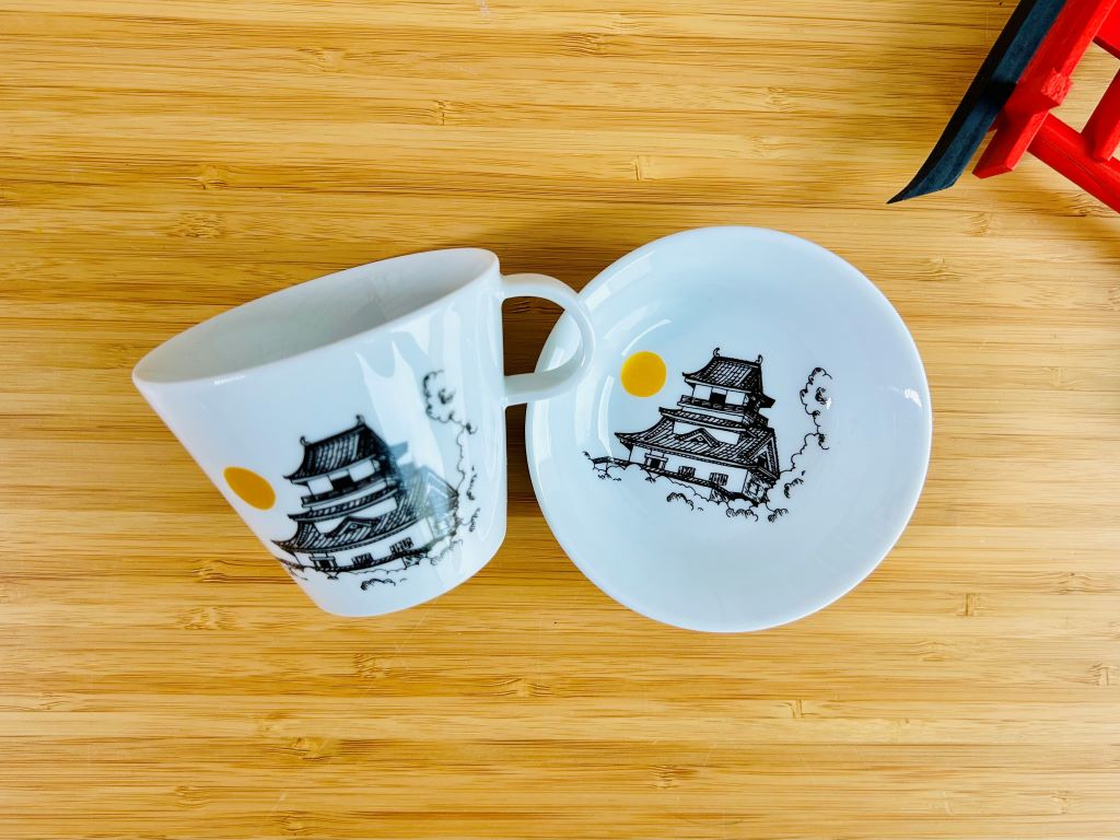 Čajová souprava "Architektura dávného Japonska"