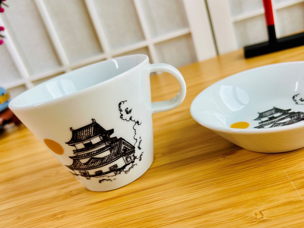 Čajová souprava "Architektura dávného Japonska"