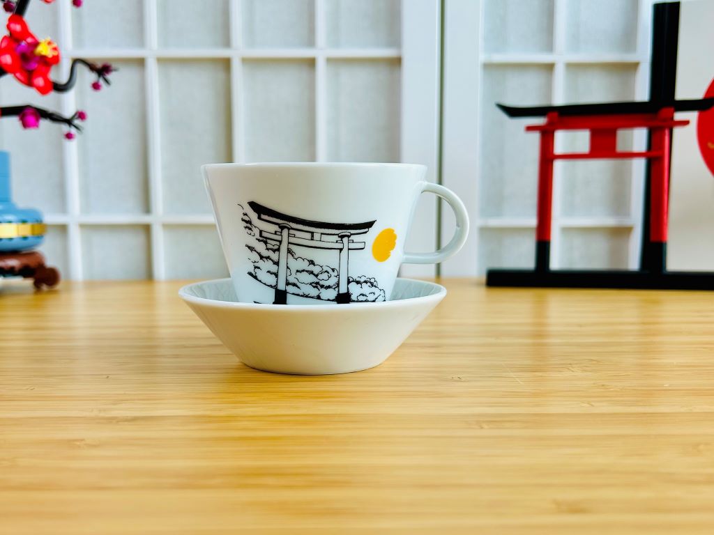 Čajová souprava "Architektura dávného Japonska"