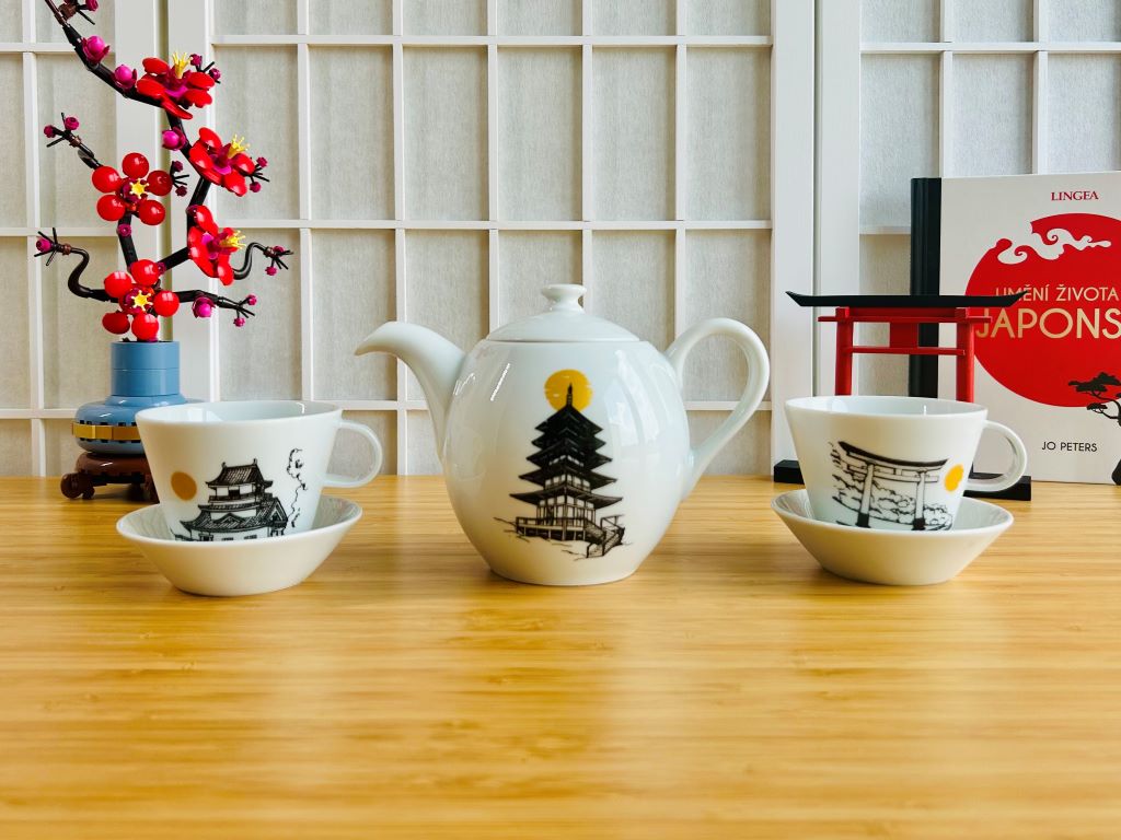 Čajová souprava "Architektura dávného Japonska"