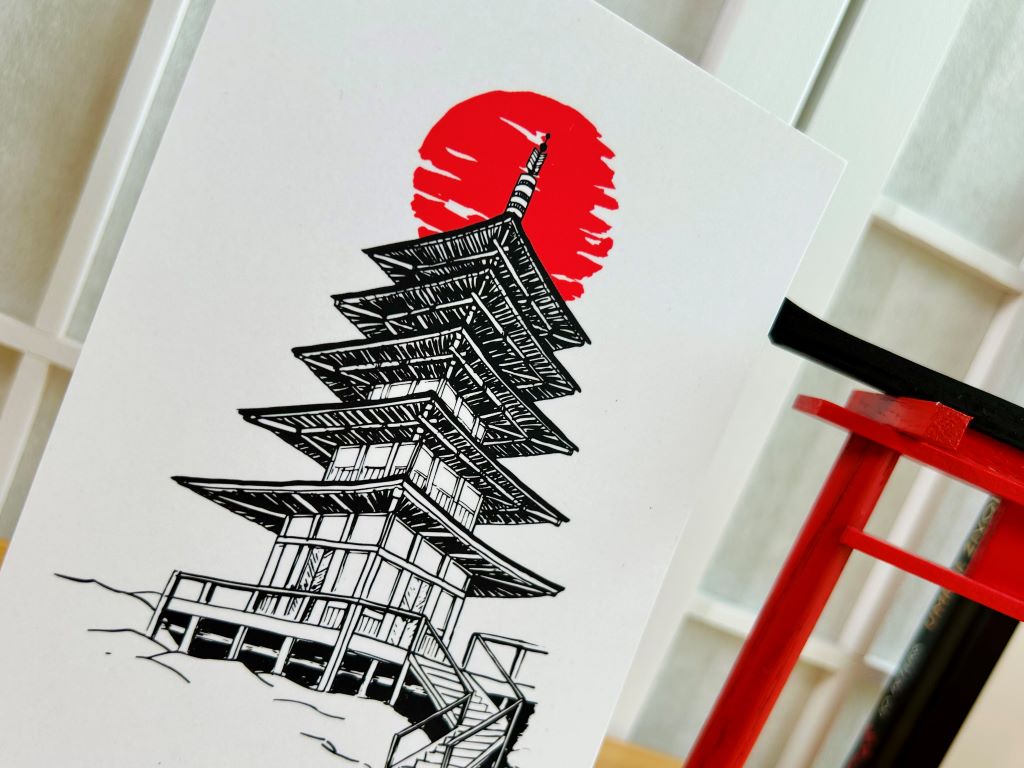 Pohlednice "Pagoda" A6