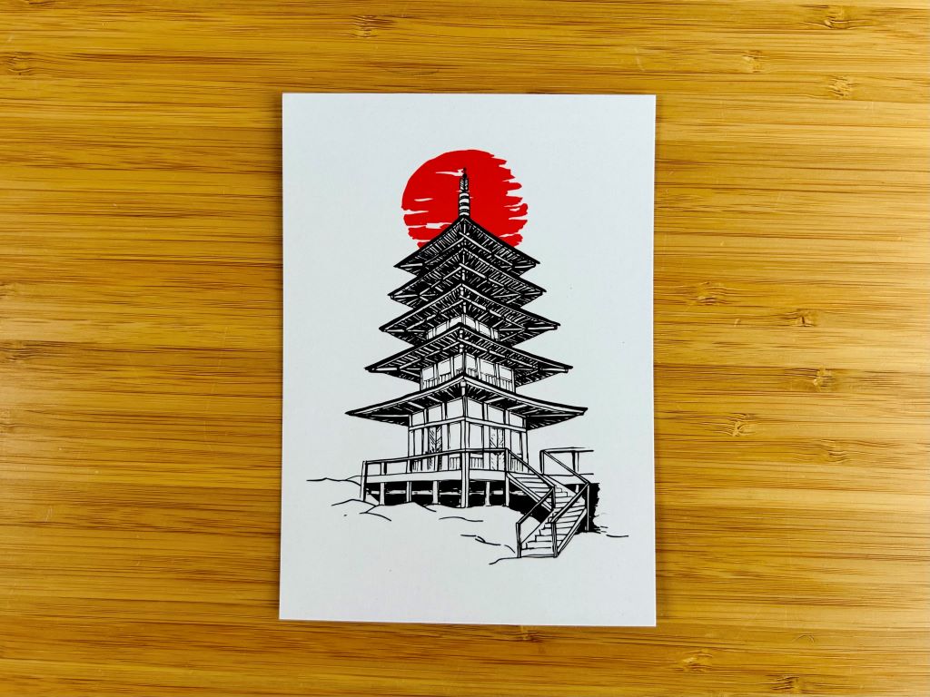 Pohlednice "Pagoda" A6