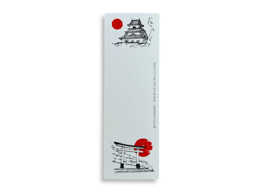 Záložka do knížky "Japonská architektura" 15 x 5 cm