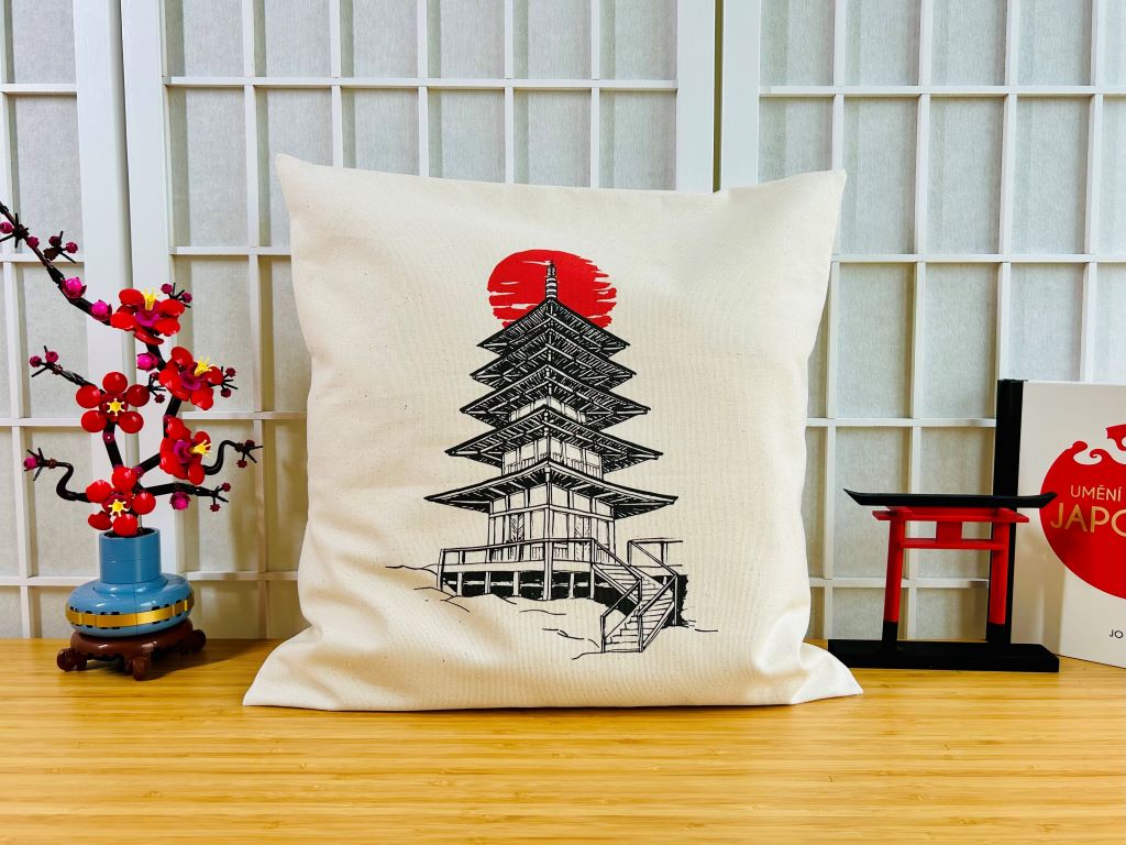 povlak na polštář "Pagoda" 40x40 cm