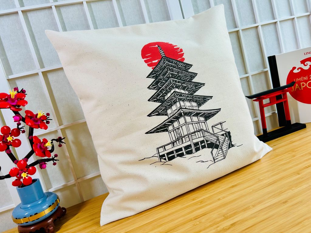 povlak na polštář "Pagoda" 40x40 cm