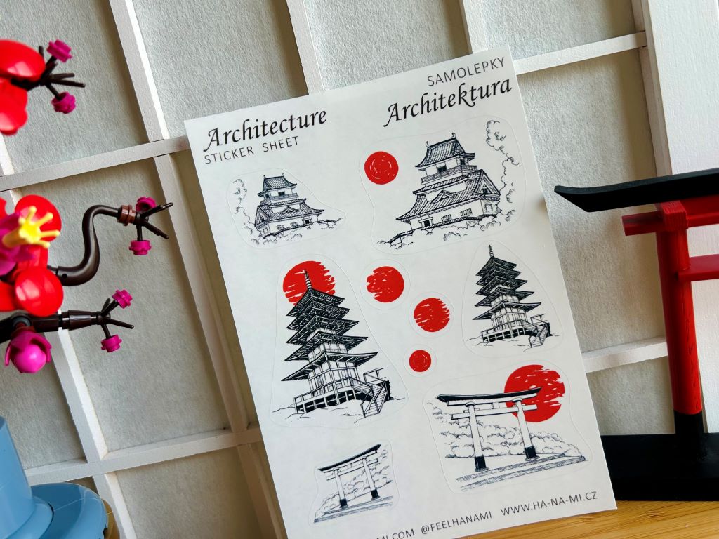 Dárkový balíček "Japonská architektura" papírový