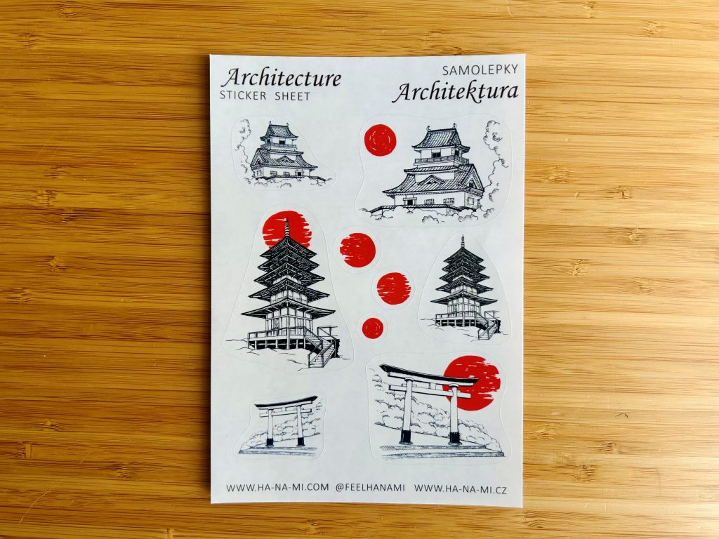 Dárkový balíček "Japonská architektura" papírový