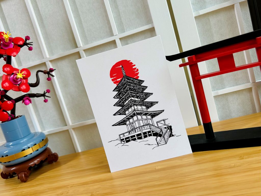 Dárkový balíček "Japonská architektura" papírový