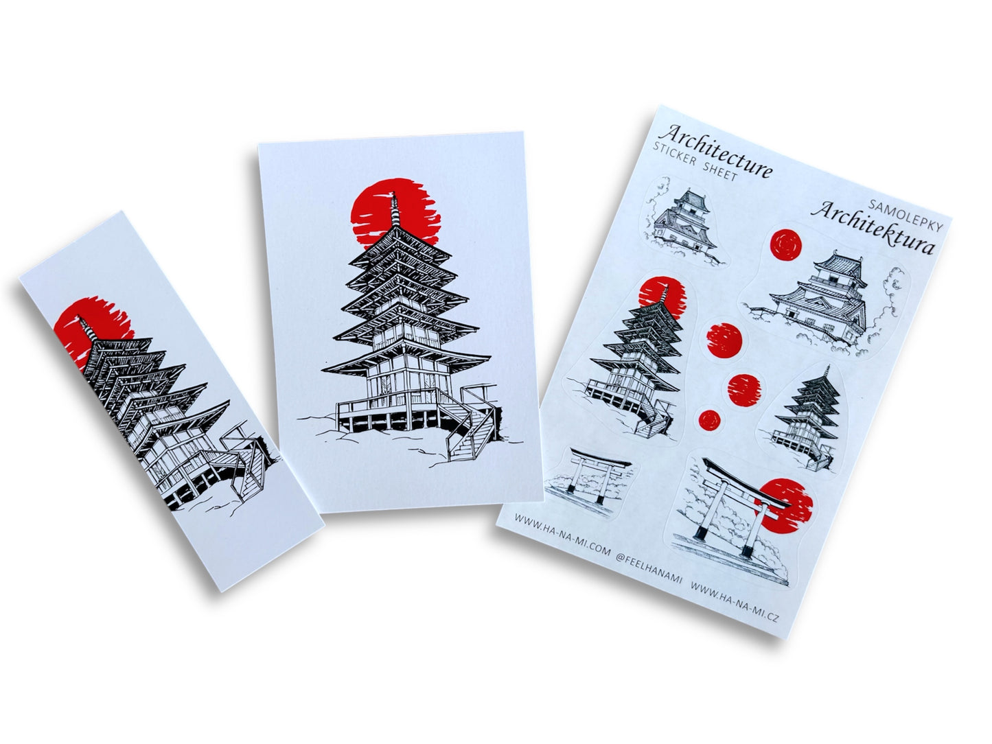 Dárkový balíček "Japonská architektura" papírový