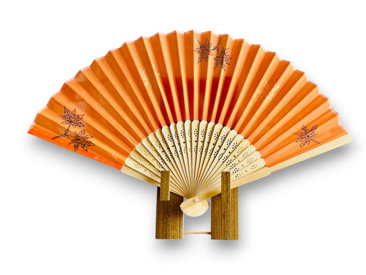 skládací látkový vějíř "Podzimní Japonsko” ručně malovaný
