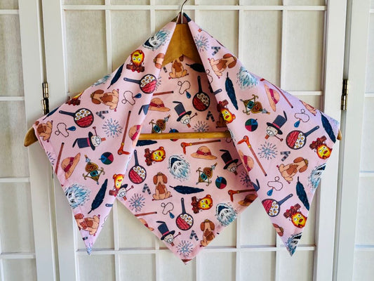 malý šátek "Láska & Magie" 52x52 cm