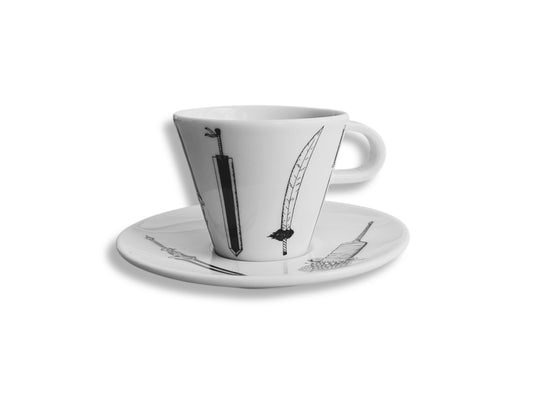 espresso hrneček s podšálkem "Anime meče" 45 ml