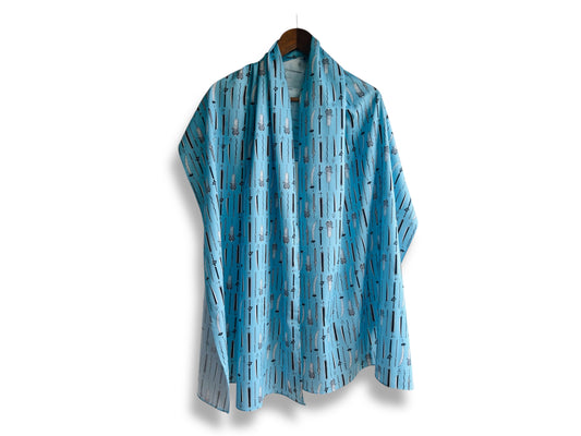 velká šála "Anime meče" 70x200 cm