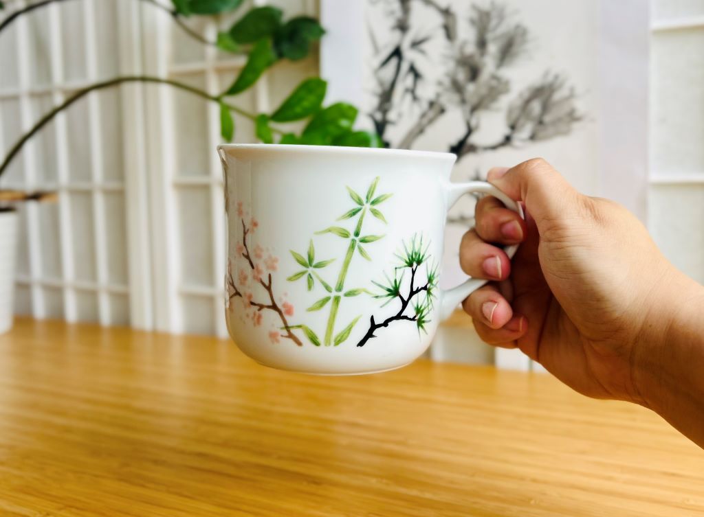 hrnek velký "Tři přátelé zimy" 650 ml