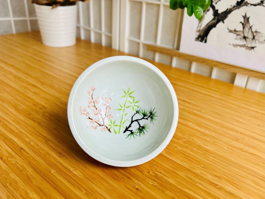 Miska velká "Tři přátelé zimy" průměr 16 cm