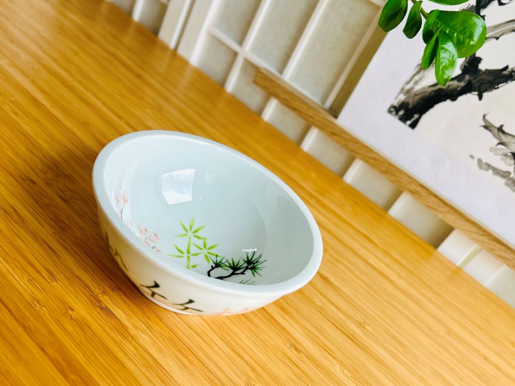 Miska velká "Tři přátelé zimy" průměr 16 cm