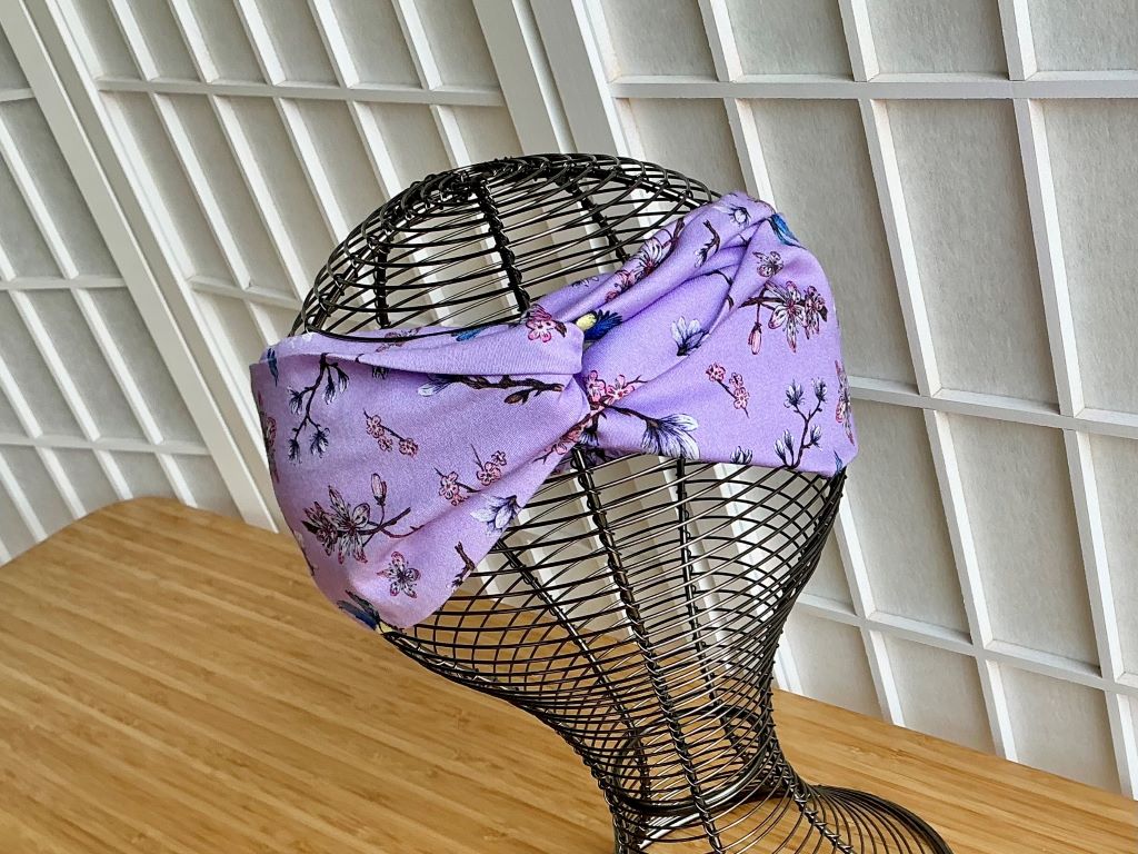 látková čelenka "Jarní Japonsko" s gumičkou