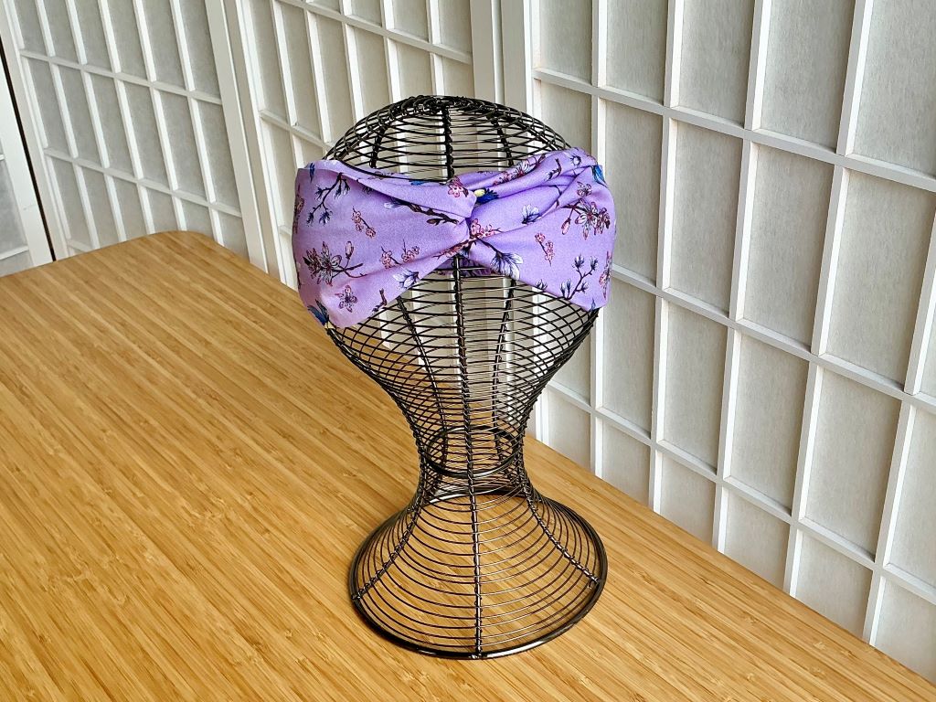 látková čelenka "Jarní Japonsko" s gumičkou