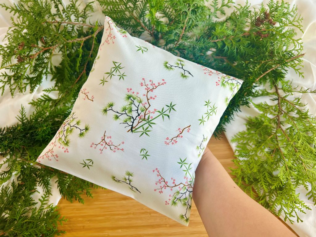 povlak na polštář "Tři přátelé zimy"