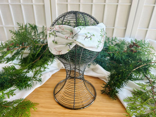 látková čelenka "Tři přátelé zimy" s gumičkou