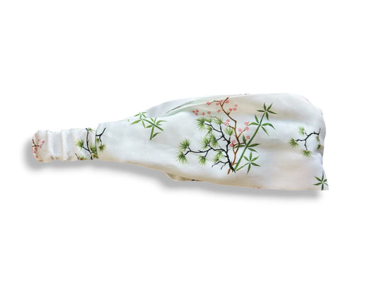 látková čelenka "Tři přátelé zimy" s gumičkou