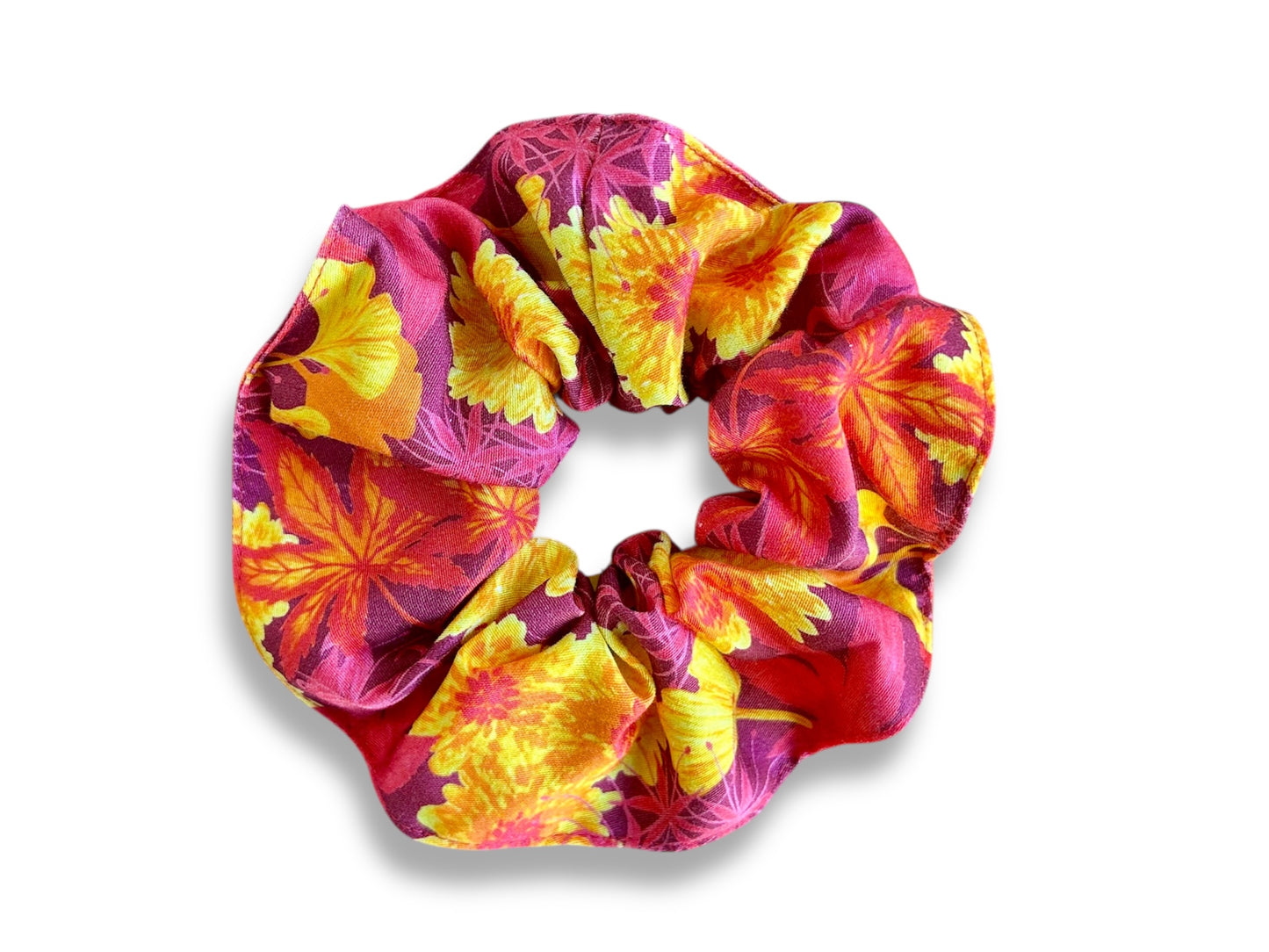 scrunchies "Park v barvách podzimu" látková gumička do vlasů