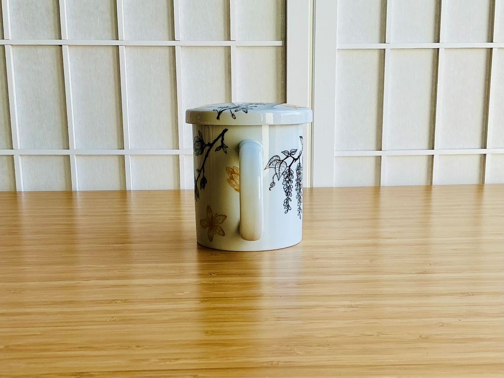 hrnek "Jarní Japonsko"se sítkem a pokličkou 300 ml