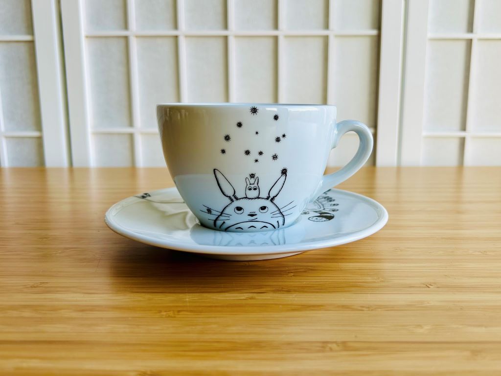 hrnek s podšálkem "Totoro a Kočkobus"  350 ml