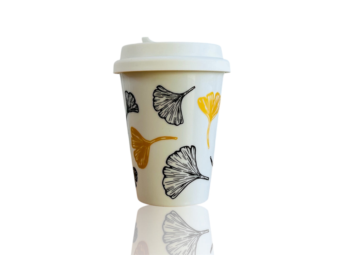 hrnek To Go "Ginkgo listy" se zlatou 300 ml