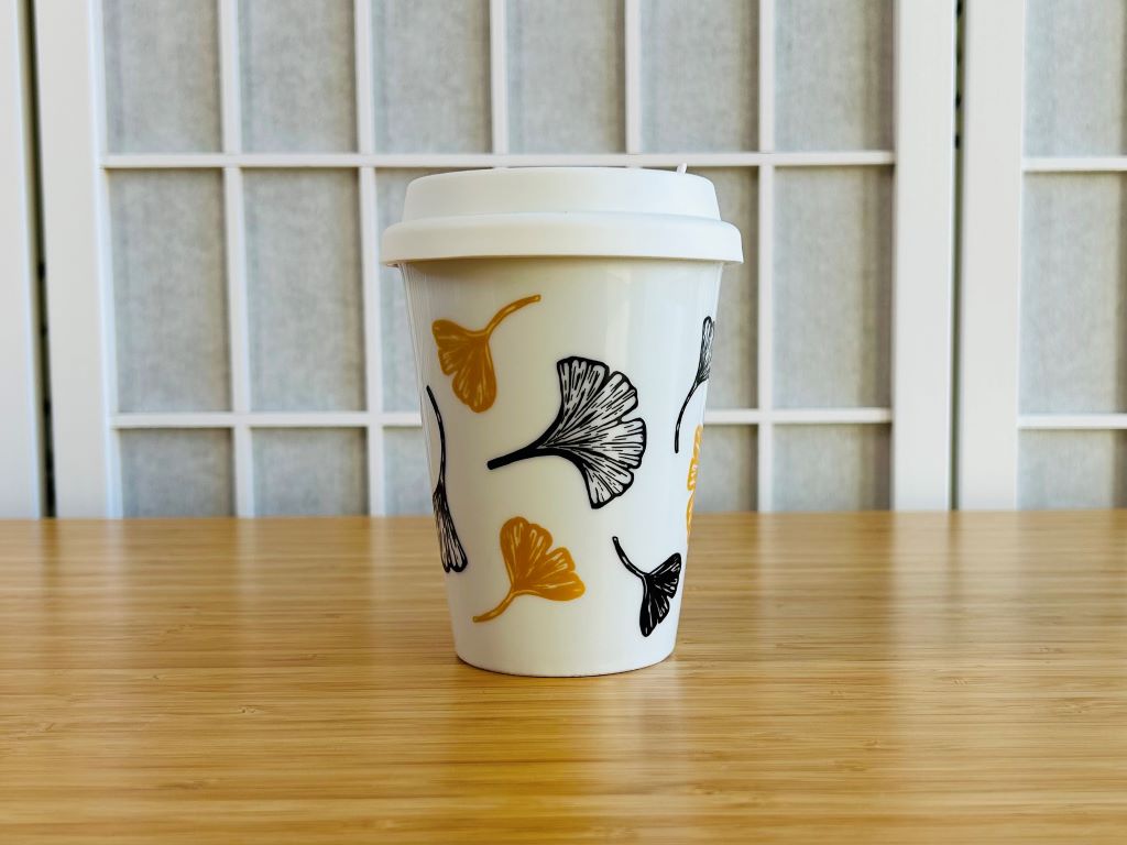 hrnek To Go "Ginkgo listy" se zlatou 300 ml