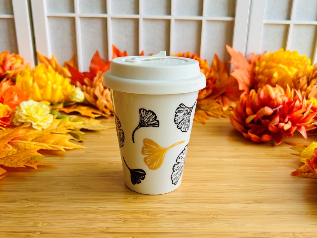 hrnek To Go "Ginkgo listy" se zlatou 300 ml