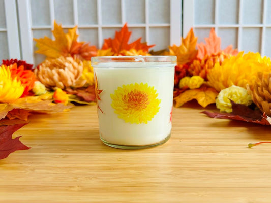 svíčka ve sklenici "Park v barvách podzimu" velká