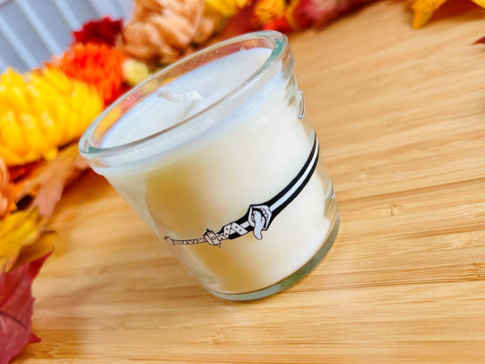 svíčka ve sklenici "Anime meče"