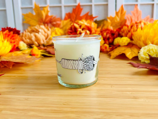 svíčka ve sklenici "Anime meče"