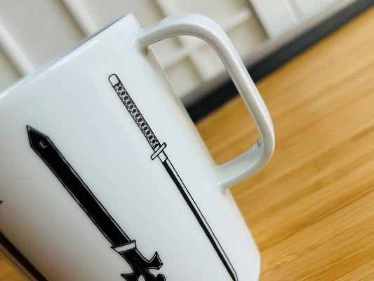 sada hrnek + lžička "Anime meče"