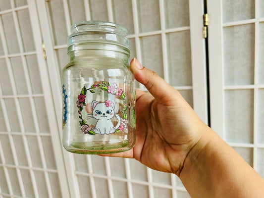 skleněná dóza "Roztomilá zvířátka"