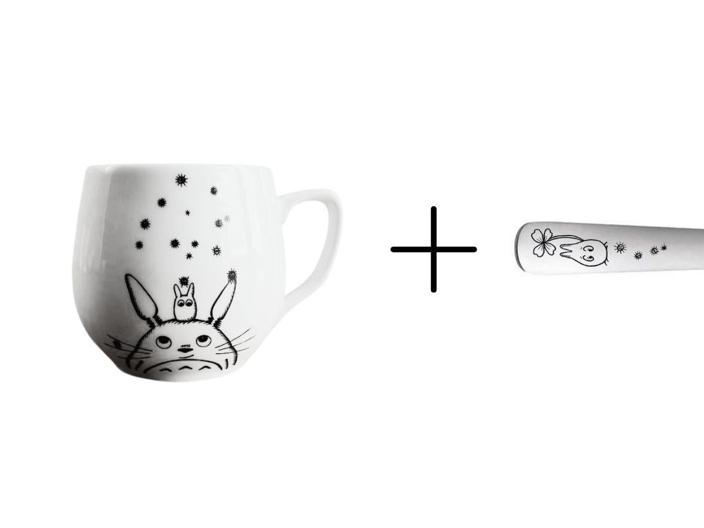 sada hrnek + lžička "Totoro"