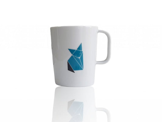 sada hrnek + lžička "Origami liška"