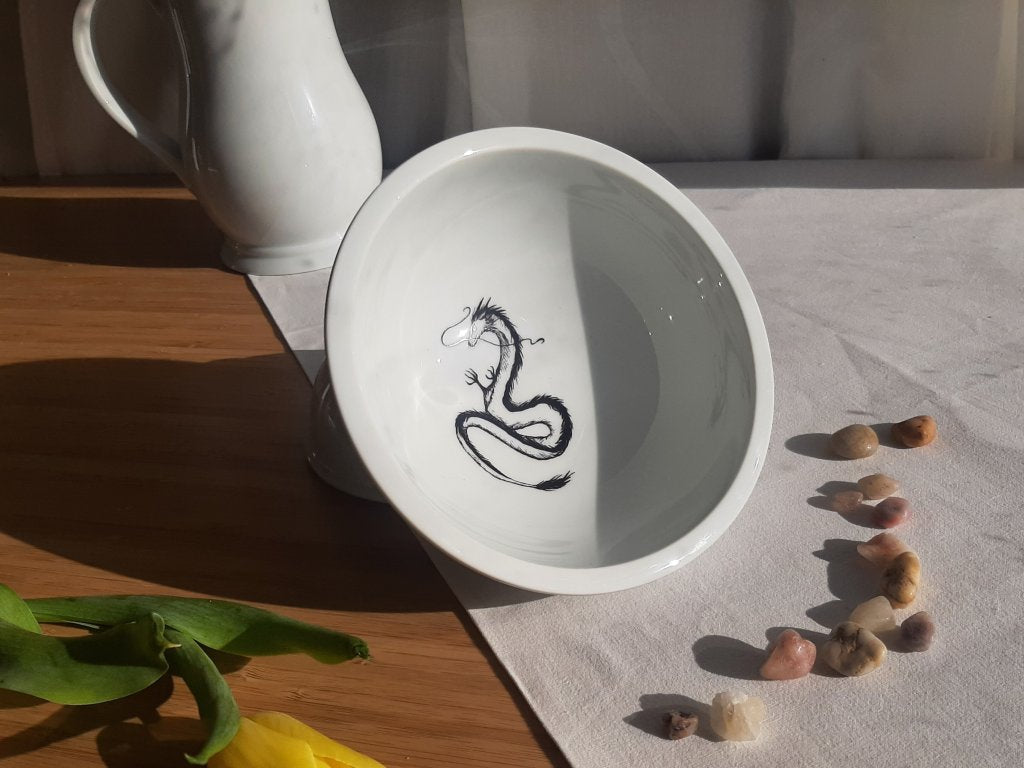 sada miska velká + lžička "Drak"